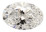 0.43 Carat D SI1 Oval Lab Diamond For Sale