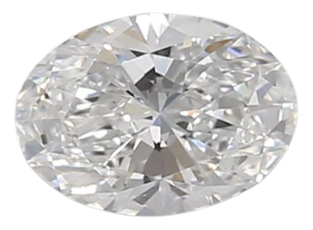 0.48 Carat D VVS2 Oval Lab Diamond For Sale