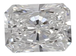 0.44 Carat D VVS1 Radiant Lab Diamond For Sale