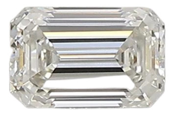 0.44 Carat F VVS2 Emerald Lab Diamond For Cheap