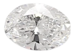 0.45 Carat D SI1 Oval Lab Diamond Hot on Sale