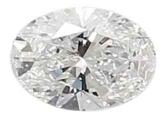 0.42 Carat D SI1 Oval Lab Diamond Cheap