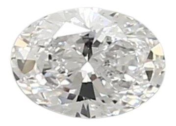 0.39 Carat D SI1 Oval Lab Diamond Fashion