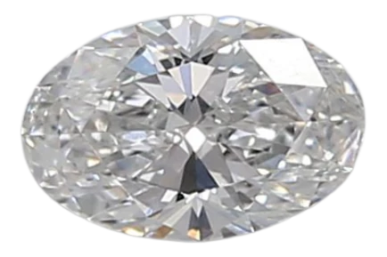 0.43 Carat E SI1 Oval Lab Diamond Cheap