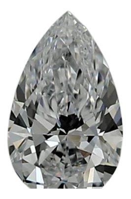 0.41 Carat E VVS1 Pear Lab Diamond For Sale