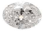 0.39 Carat F VVS1 Oval Lab Diamond on Sale