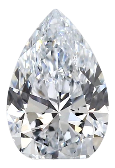 0.45 Carat E VVS1 Pear Lab Diamond For Sale