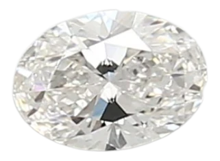 0.42 Carat F VVS2 Oval Lab Diamond For Sale