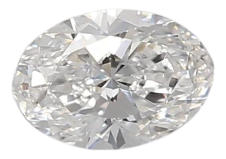 0.44 Carat D VVS2 Oval Lab Diamond For Sale