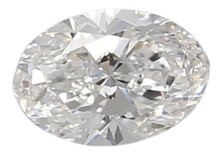 0.44 Carat D VVS2 Oval Lab Diamond For Sale