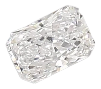 0.32 Carat D VVS2 Radiant Lab Diamond Online Hot Sale