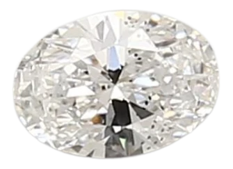 0.35 Carat D SI1 Oval Lab Diamond Cheap