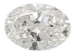 0.43 Carat F VVS2 Oval Lab Diamond Hot on Sale