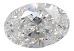 0.45 Carat D VVS1 Oval Lab Diamond on Sale