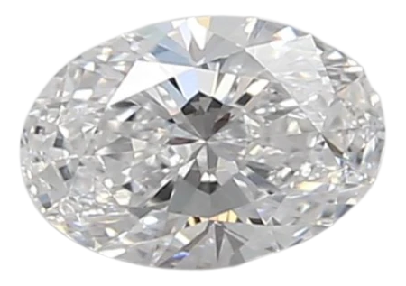 0.45 Carat D VVS1 Oval Lab Diamond on Sale