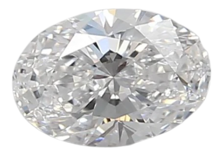 0.45 Carat D VVS1 Oval Lab Diamond on Sale