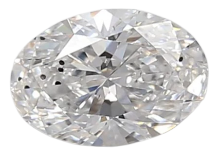 0.46 Carat D SI1 Oval Lab Diamond on Sale