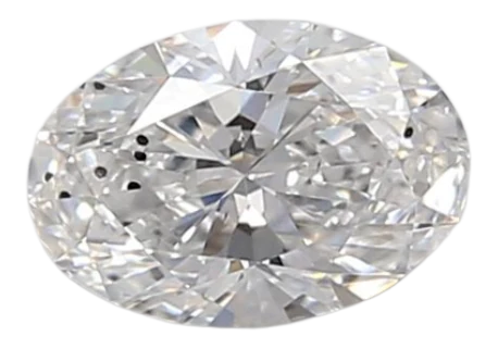 0.46 Carat D SI1 Oval Lab Diamond on Sale