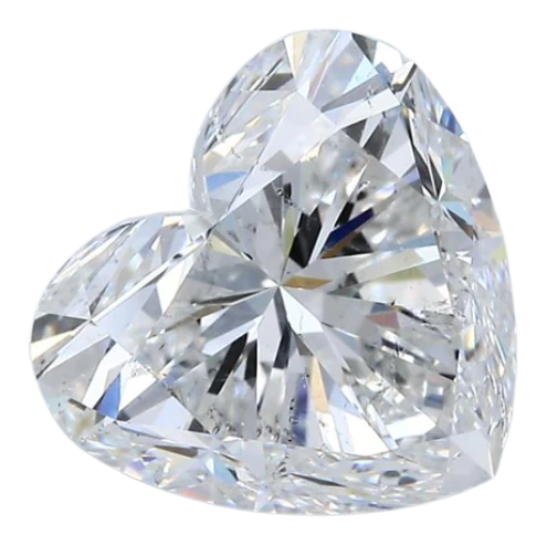 3.52 Carat F SI2 Heart Natural Diamond Hot on Sale