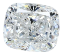 1.71 Carat E VVS2 Cushion Natural Diamond For Sale