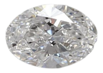 0.44 Carat F SI1 Oval Lab Diamond Cheap