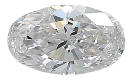 0.4 Carat E VVS2 Oval Lab Diamond For Sale