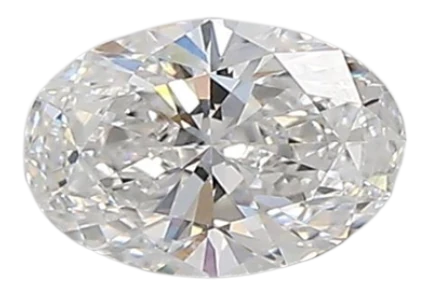 0.43 Carat E VVS1 Oval Lab Diamond Discount