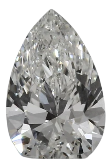 0.42 Carat H VVS1 Pear Lab Diamond For Sale