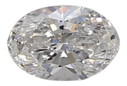 0.46 Carat E SI1 Oval Lab Diamond Fashion