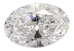 0.33 Carat D VVS2 Oval Lab Diamond Fashion