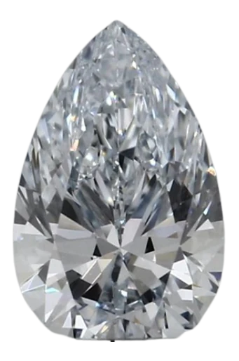 0.46 Carat I VVS1 Pear Lab Diamond For Sale