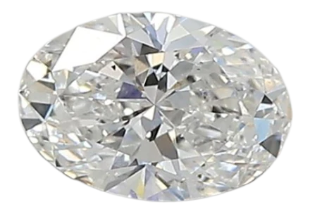 0.48 Carat F SI1 Oval Lab Diamond Online Hot Sale