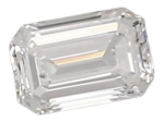 0.41 Carat D VVS2 Emerald Lab Diamond For Discount