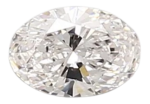 0.41 Carat F VVS2 Oval Lab Diamond Hot on Sale