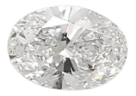 0.4 Carat E SI1 Oval Lab Diamond on Sale