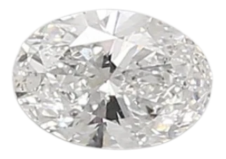 0.4 Carat E SI1 Oval Lab Diamond on Sale