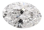 0.39 Carat D VVS2 Oval Lab Diamond For Cheap