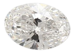 0.45 Carat F VVS2 Oval Lab Diamond For Sale