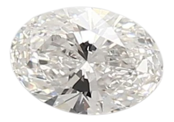 0.45 Carat F VVS2 Oval Lab Diamond For Sale