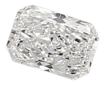 0.39 Carat D VVS2 Radiant Lab Diamond For Sale