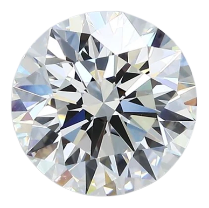 3.14 Carat H VVS1 Round Natural Diamond Hot on Sale