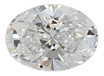 0.42 Carat D VVS2 Oval Lab Diamond Fashion