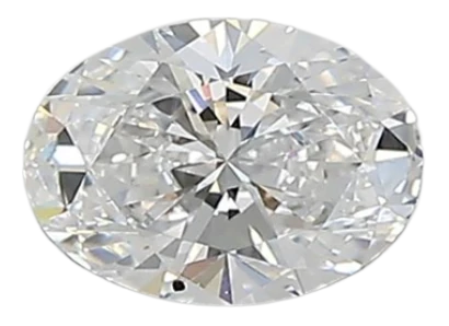 0.42 Carat D VVS2 Oval Lab Diamond Fashion