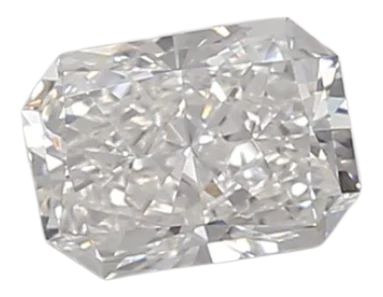 0.45 Carat E VVS2 Radiant Lab Diamond For Sale