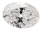 0.4 Carat D SI1 Oval Lab Diamond Fashion