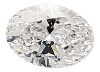 0.4 Carat D SI1 Oval Lab Diamond Fashion