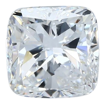 4.01 Carat D VS2 Cushion Natural Diamond For Discount