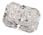 0.43 Carat D VVS1 Radiant Lab Diamond For Sale