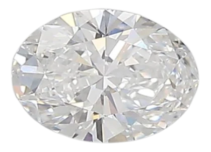 0.45 Carat E VVS2 Oval Lab Diamond Cheap