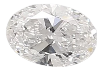 0.41 Carat E VVS2 Oval Lab Diamond For Sale